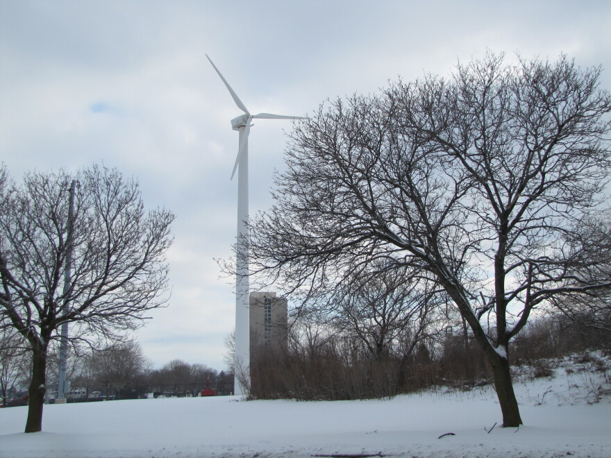 What's the Wind Turbine South of Downtown Milwaukee Powering